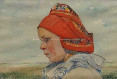  / Dívka v šátku / Vincent Plesnivý