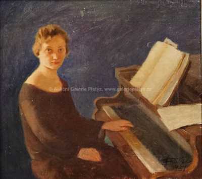  / Pianistka / František Xaver Naske