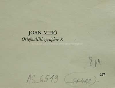 / X / Joan Miró