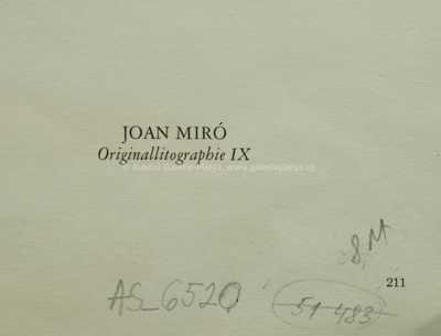  / IX / Joan Miró