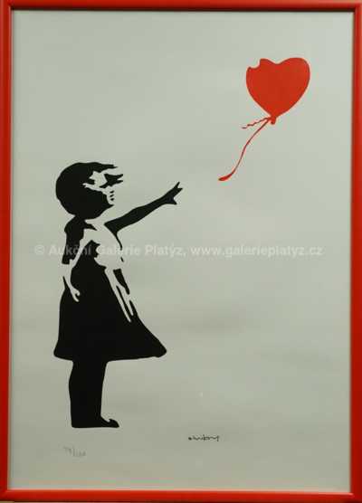Banksy - Girl with Red Heart Baloon