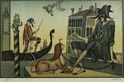  / Motiv z Benátek / Adolf Born