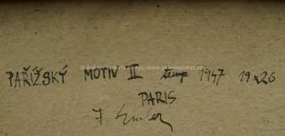  / Pařížský motiv II. / František Emler