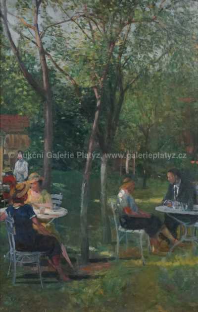  / V zahradní restauraci / Jaroslav Malinský