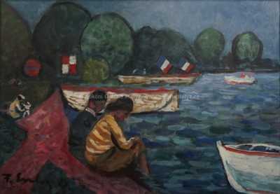  / Odpoledne u Seiny / František Emler