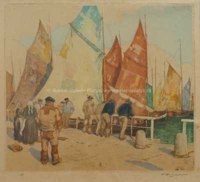  / Rybáři v Concarneau / František Tavík Šimon