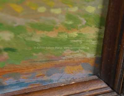  / Roubenky pod rozkvetlými stromy / Karel Langer