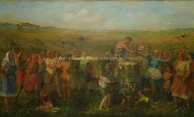  / Radost družstevníků nad splněným plánem / Jan Pašek