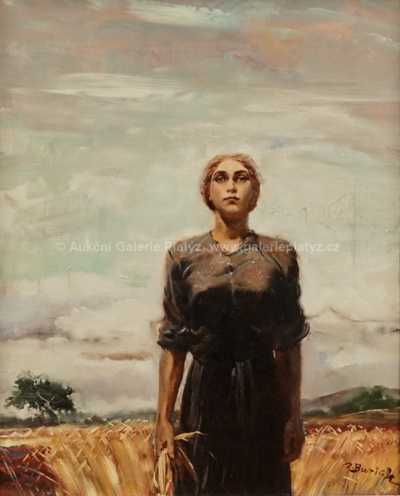  / Dívka v poli / Zdeněk Burian