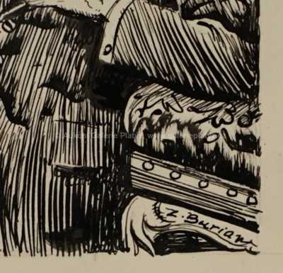  / Návrh ilustrace / Zdeněk Burian