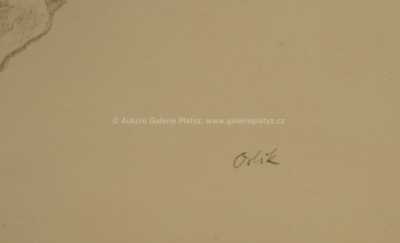  / Odpočívající dívka / Emil Orlík