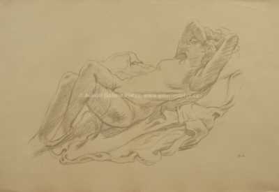  / Odpočívající dívka / Emil Orlík