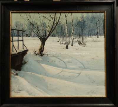 Gustav Porš - Zasněžený potok