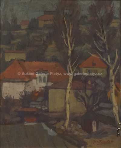  / Pohled na vesnici / Jan Trampota