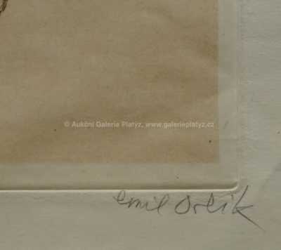  / Dívčí akt / Emil Orlík