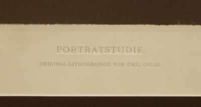  / Studie portrétu / Emil Orlík