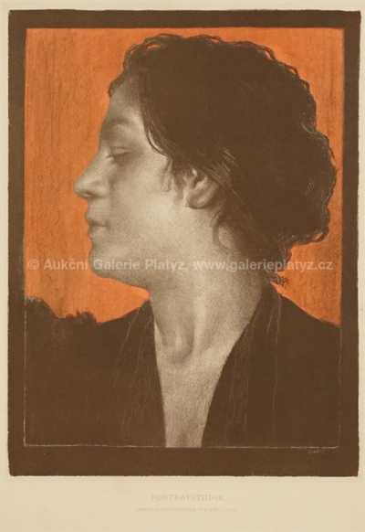  / Studie portrétu / Emil Orlík