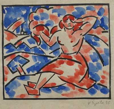  / Odpočívající dívka / Václav Špála