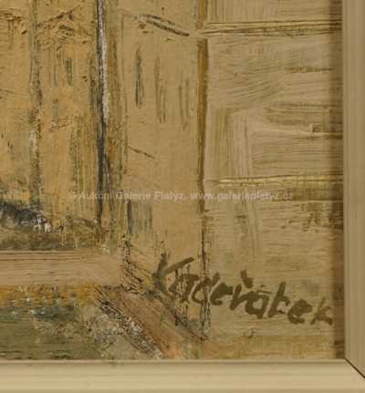  / Pohled na městečko / Josef  Kadeřábek