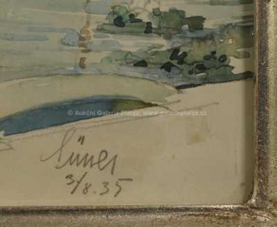  / Loďky v přístavu /   Autor neurčen