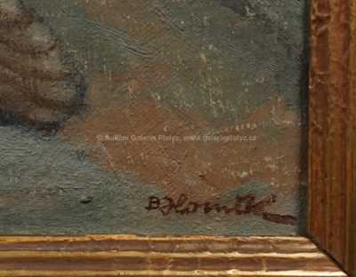  / Dívka s hrozny / B. Horník