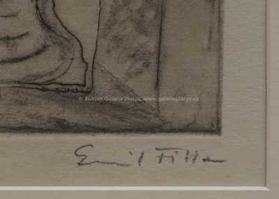  / Zátiší s pohárem a hruškou / Emil Filla