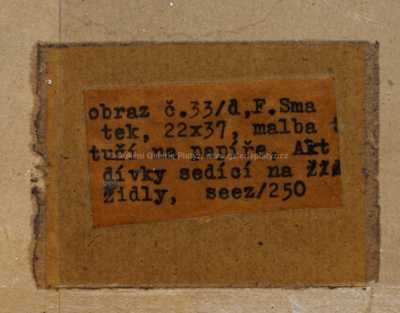  / Dívka v křesle / František Smatek