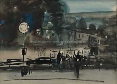  / Na zastávce / Karel Souček (Bor)