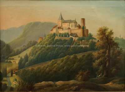  / Romantická krajina s hradem /   Neznačeno