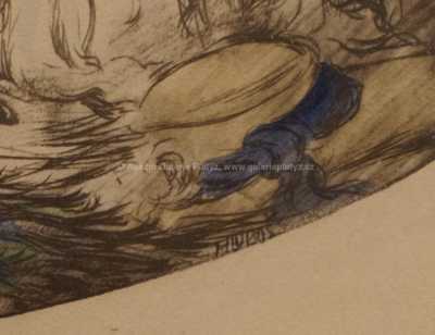  / Dívky s pávem /   Autor neurčen