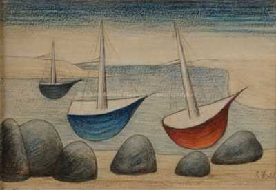  / Přístav s bárkami / Jan  Zrzavý