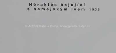  / Héraklés bojující s nemejským lvem / Emil Filla