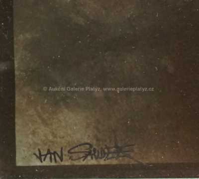  / Girl With Scull / Jan Saudek