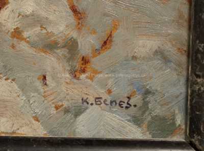  / Chalupy v zimě / Karel Beneš