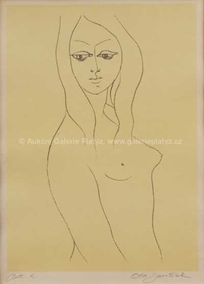  / Akt ve žlutém / Ota Janeček