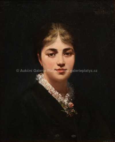  / Portrét dívky / Václav Brožík