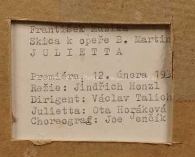  / Skica k opeře Julietta / František Muzika