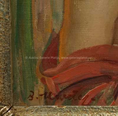  / Dívka s květy / Bohumil Mareček