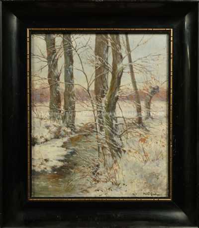 Gustav Porš - Zimní potok