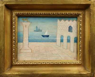 Jan Zrzavý - Dóžecí palác s kostelem Santa Maria della Salute