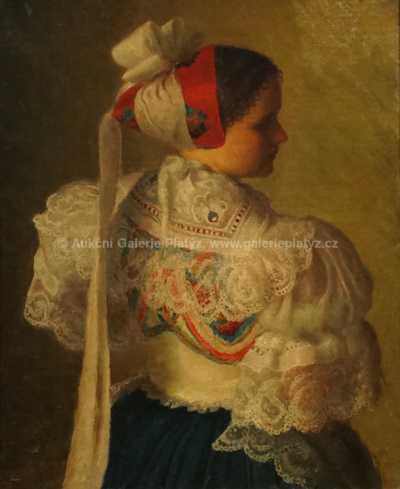  / Dívka v kroji / Josef  Konečný Žar