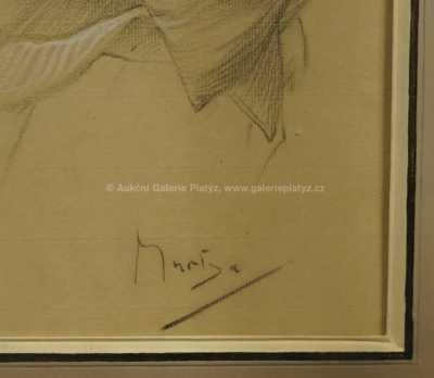  / Dívka v plachetce / Alfons Mucha