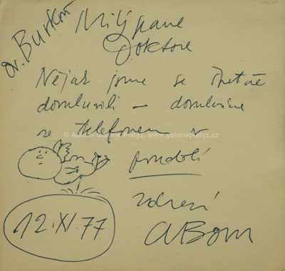  / Návrh ilustrace / Adolf Born