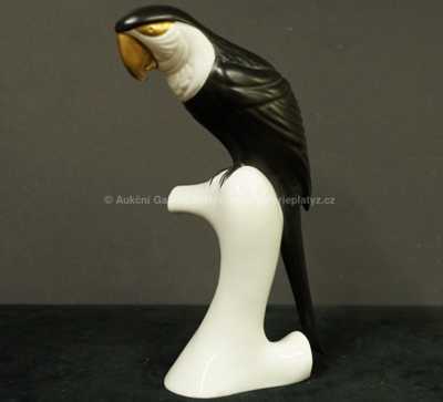  / Socha papouška /  Porcelán