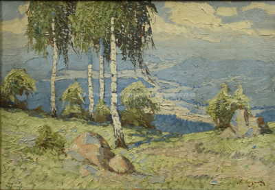  / Břízy nad údolím / Antonín  Augusta