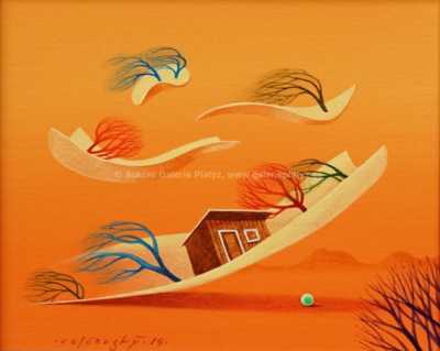  / Větrný den v zahrádkářské kolonii / Josef Velčovský