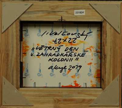  / Větrný den v zahrádkářské kolonii / Josef Velčovský