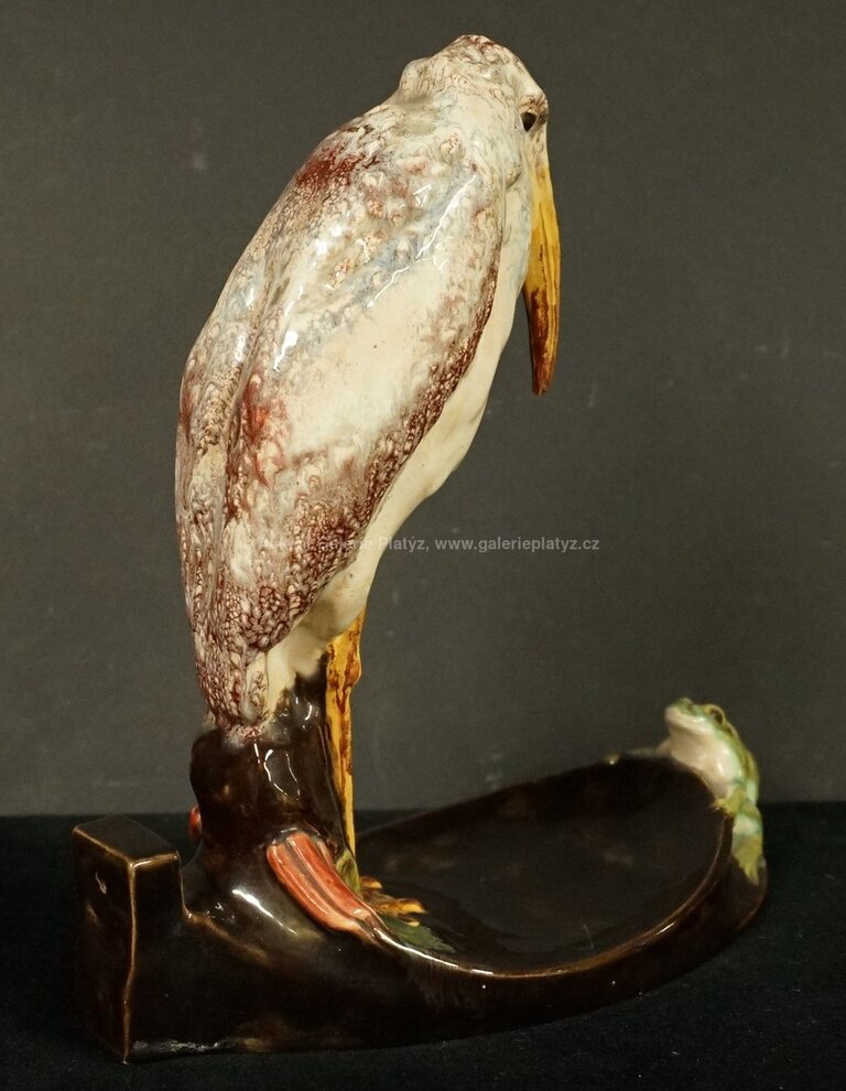  / Marabu a žába /  Porcelán