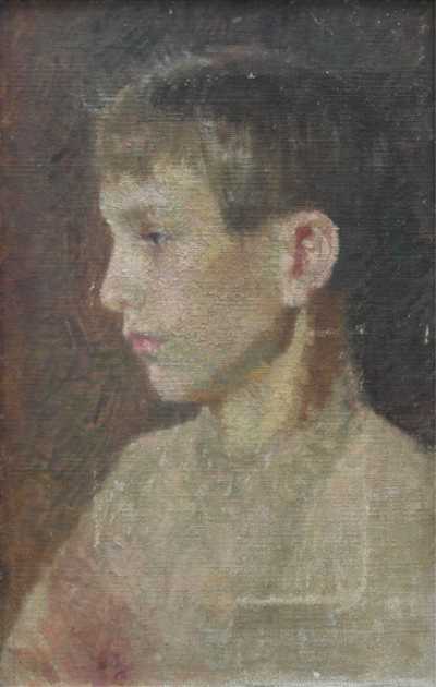  / Portrét chlapce / Popovič ?