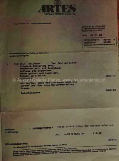  / Eliáš (Helios) ve svém ohnivém kočáře / Salvador Dalí